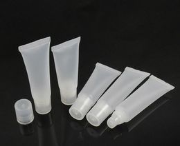 8ml,10ml,15ml Clear Plastic Empty Refillable Soft Tubes Balm Lip lipstick Gloss Bottle Cosmetic Containers SN113