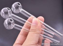 Cheapest Pyrex Glass Oil Burner Pipe Clear Glass Oil Burner clear Great Glass Pipe Oil Nail Pipes for dab rigs bong dhl free