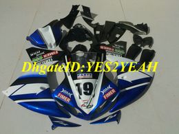 Injection Mould Fairing kit for YAMAHA YZFR1 09 10 11 12 YZF R1 2009 2012 YZF1000 Whtie blue black Fairings set+Gifts YG09