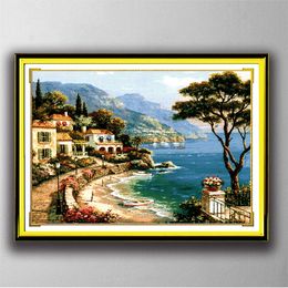 Harbour Of Love Handmade Cross Stitch Craft Tools Embroidery Needlework sets counted print on canvas DMC 14CT /11CT