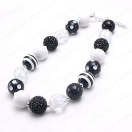 Fashion baby chunky bubblegum necklace diy handmade girls bead necklace kids girls jewelry choker for party gift