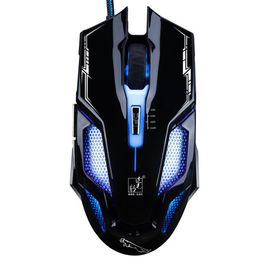 new V10 wired mouse usb Colourful luminous gaming computer mouse mechanical Mice computer accessories dhl free