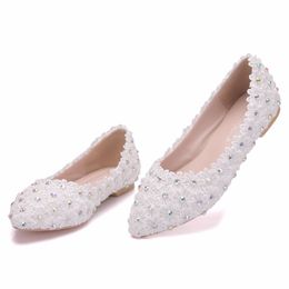 Lace Pearl Flat Wedding Shoes Nz Buy New Lace Pearl Flat Wedding