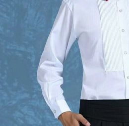 whole and retail high quality groom shirts man shirt long sleeve white shirt groom accessories 01160U