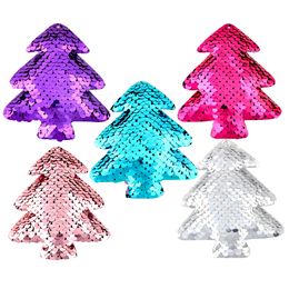 kids christmas hair bows UK - Fashion Cute Christmas Tree Design Scales Sequins Hair Bow Women Hairpins Girl Hair Clips Kids Headwear Accessories