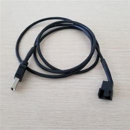 Copper Molex 4 Way 3Pin//4Pin Computer Power Fan Splitter Adapter Cable 12V XE
