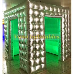 photo booth with led changing lights and inner blower for christmas day new year weddings promotions free shipping