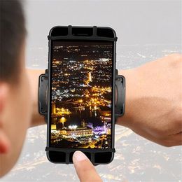 VUP Stretchable Silicone Wristband Cycling Running Rotatable 180 Degree Armband Sports Adjustable smartPhone Holders For iPhone 8 samsung