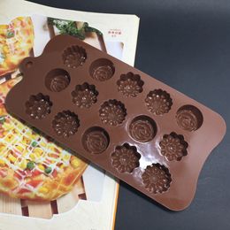 Chocolate mould TOP Cavity Silicone Flower Rose Cake Soap Mold Baking Ice Tray Mould