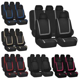 Universal Autositzbezüge 9pcs Full Sitze Abdeckung Armaturen Auto Inneneinrichtungen Geeignet für Autos Pflegeschutz