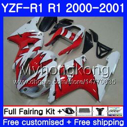 Body For YAMAHA YZF 1000 YZF R 1 YZF-1000 YZFR1 00 01 Frame 236HM.31 Red flame new YZF-R1 00 01 Bodywork YZF1000 YZF R1 2000 2001 Fairing