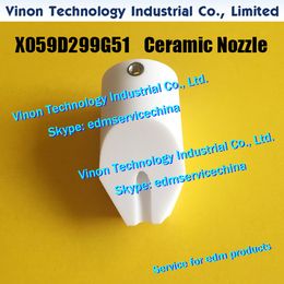X059D299G51 edm Nozzle Cutter Ceramic for Mitsubishi FA edm machine. Pipe End Nozzle X059-D299-G51 Ceramic Nozzle