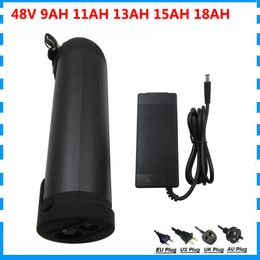 500W 750W 48V Water Bottle battery 48V 9AH 11AH 13AH 15AH 18AH lithium E-Bike battery 15A / 20A BMS 54.6V 2A Charger