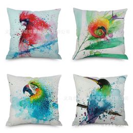 Shop Red Chinese Pillows UK | Red ANCIENT KOREAN CHARACTER THROW PILLOW