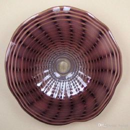 Hotel and Restaurant blown glass plate Fancy Led Decorative Wall Lights India Bulk Decorative Clear Glass Plates