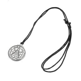 Solomon Seal Pattern Runes Viking Charm Vintage Wiccan Religious Necklace