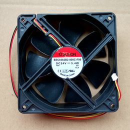 New Original for Sunon EEC0382B2-000C-F99 24V 5.4W 120*120*38MM 12CM Alarm Signal cooling fan