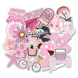 50pcs Lovely Girl Cute Motorcycle Stickers Car Sticker Waterproof Aesthetic Trendy Girls Teens Stickers for Water Bottles Laptop Phone