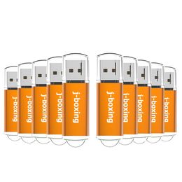 Orange 10PCS Rectangle USB 2.0 Flash Drives Enough Pen Drive Thumb Memory Stick Storage 64M 128M 256M 512M 1G 2G 4G 8G 16G 32G for PC Laptop