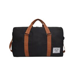 Designer- Herr kvinnor Svart Resväska högkvalitativ canvas Axelväska Kvinnor Handväska Dam Weekend Portable Duffel Vattentät tvätt