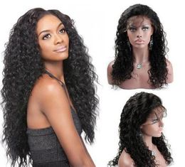 2022 grade 100% mongolian hair natural Colour density lace wig afro kinky curly front with baby