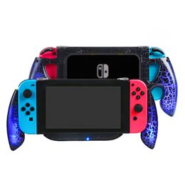 Yoteen Portable Handle Grip for Nintendo Switch Console Gamepad Controller Grip with Charging Port Stand Holder for NS