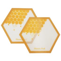 Silicone Mats Newest Dab Honey Pads Wholesale FDA Food Grade Reusable Non Stick Concentrate Bho Wax Slick Oil Heat Resistant Fibreglass