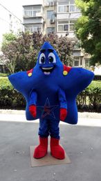 Halloween blue super star Mascot Costume Cartoon Animal Anime theme character Christmas Carnival Party Fancy Costumes Adult Outfit