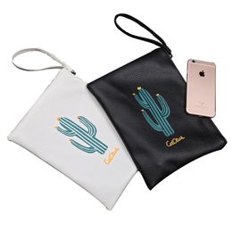 Women Purse Leather Handbag Cactus Print Designer Women Bag Day Clutch Bag Messenger Bag Ladies Handbag