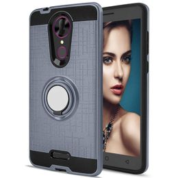 For Motorola E6S E7 E2020 E5 G8 Power Lite G7 ONE Hyper P30 Play P40 360 Degree Rotating Ring Holder Kickstand Bracket Protection Phone Case