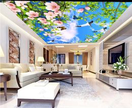 ceiling 3d wallpaper Custom papel de pared Clouds wallpapers for living room 3d ceiling wallpaper for walls 3 d