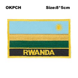 Free Shipping 8*5cm Rwanda Shape Mexico Flag Embroidery Iron on Patch PT0108-R