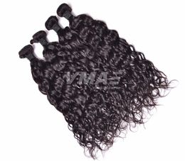 VMAE Fantastic Brazilian Virgin Peruvian Malaysian Indian Human Hair Weave Water Wave Extensions Hairpiece