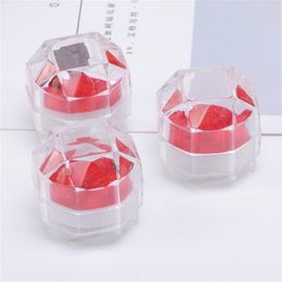 Plastic Transparent Jewellery Box Ring Earrings Pendant Beads Display Case Packing Gift Box Jewellery Storage Organiser