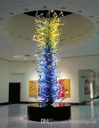 Floor Lamps Large Colours Blue Murano Modern Garden Blown Sculpture Hand Made Glass Blowing Figurines Outdoor Indoor Decor