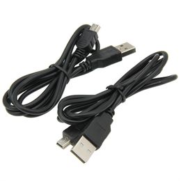 1M USB 2.0 A to Mini B 5 Pin Male Data Sync Charger Cable Charging Cord For MP3 MP4 GPS Camera 100pcs