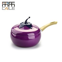 1pcs Aluminium Alloy pot Non-stick cookware Fruit Frying Pan Saucepan Grill Pan Thick bottom Cookware Use for Gas and Induction Coo244y