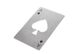 Stylish Poker Playing Card Ace of Spades Bar Tool Stainless Steel Soda Beer Bottle Cap Opener Gift
