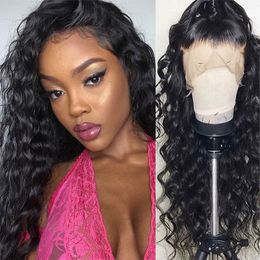 13x6 Lace Front Human Hair Wigs Remy Water Wave Wig Brazilian Hair Curly Human Hair Wigs for Black Women 13x6 Lace Frontal Wigs