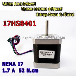 1 Piece FACTORY DELIVERY Nema17 Stepper Motor 17HS8401 L48 mm1.8deg 1.7 A 52N.cm 4 Wire Step Motor for 3D printer or 3D Robot