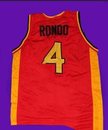 Custom Vintage Men #4 Oak Hill Ron Rondo Basketball Jerseys High School Game College Jersey Size Xxs-6xl Any Name or Number