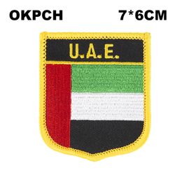U.A.E. Flag Embroidery Iron on Patch Embroidery Patches Badges for Clothing PT0006-S