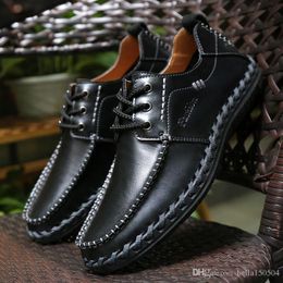 vera pelle Designer di marca maschile casual appartamenti scarpa pelle di vacchetta Slip-on Mocassino stringato o Slip-On scarpa da uomo Zapatillas
