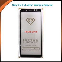 5D Full Cover Tempered Glass Screen Protector with 10in1 package for Samsung J2 pro 2018/ J4 2018/J6 2018/J7 2018/J8 2018