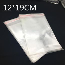 12*19cm Clear Resealable Cellophane/BOPP/Poly Bags Transparent Opp Bag Packing Plastic Bags Self Adhesive Seal candy bag wedding