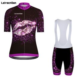 2020 SPTGRVO Lairschdan purple funny women's mtb cycling clothing bike cycling suit team ladies summer jersey Quick dry
