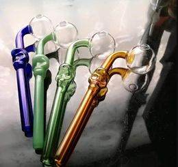 Color bones curved pot glass hookah accessories , Wholesale Glass Bongs, Oil Burner Glass Water Pipes, Smoke Pipe Accessories