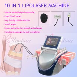 Professional fat reduction 160MW 10 in 1 lipolaser slimming machine for cellulite removal