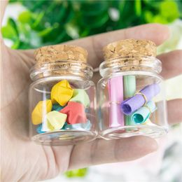 20ml Glass Jars Bottles With Cork 37*40*27mm 12pcs/lot For Wedding Holiday Decoration