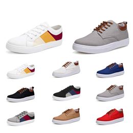 A buon mercato 2020 Scarpe casual No-Brand Canvas Spotrs Sneakers Nuovo stile Bianco Nero Rosso Grigio Cachi Blu Moda Uomo Scarpe Taglia 39-46